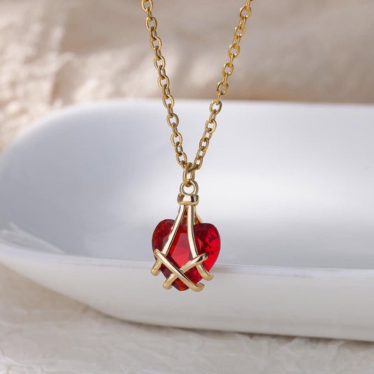 Eternal Radiance: Embrace Love with Our Crystal Heart Pendant Collection