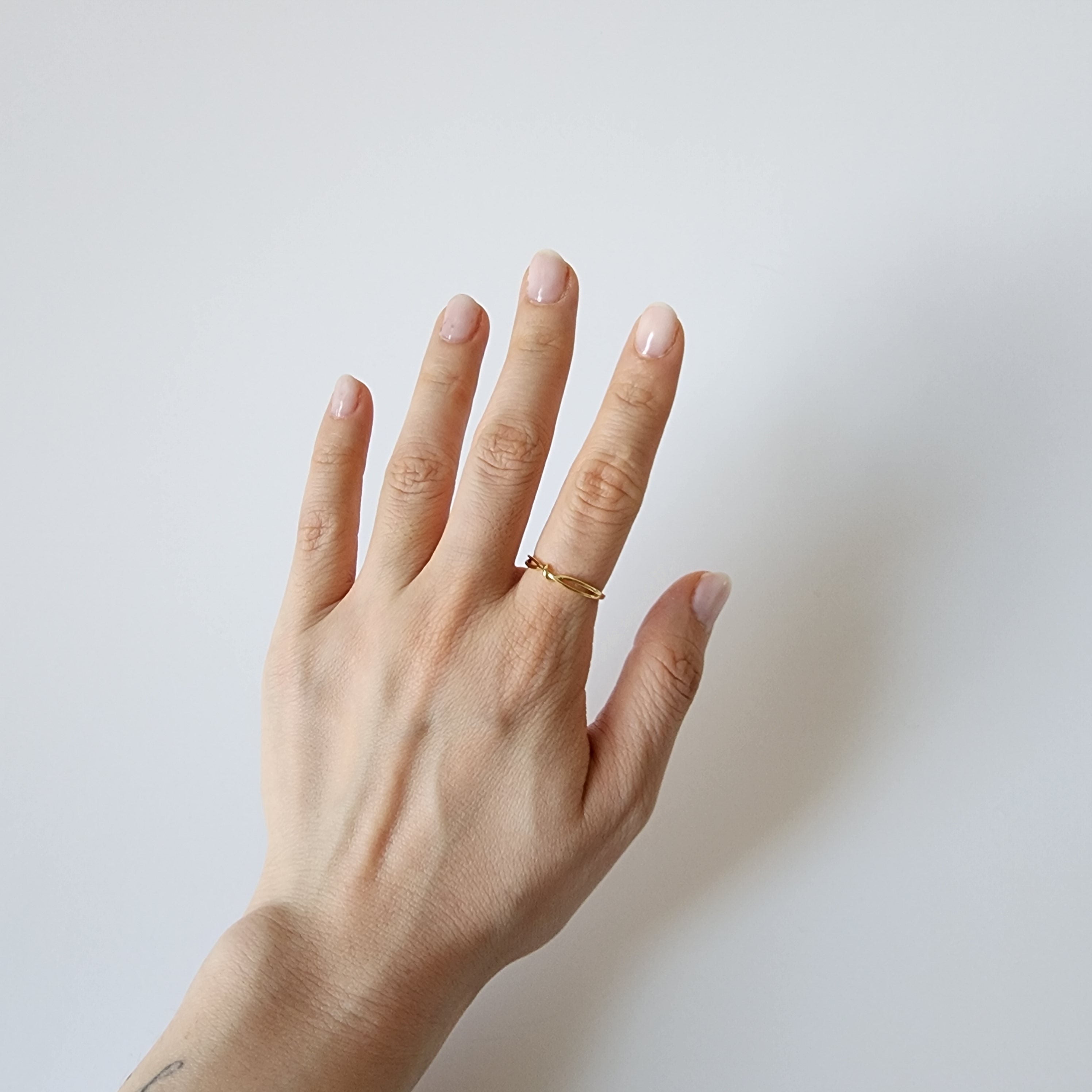 Gold Dainty Knot Ring