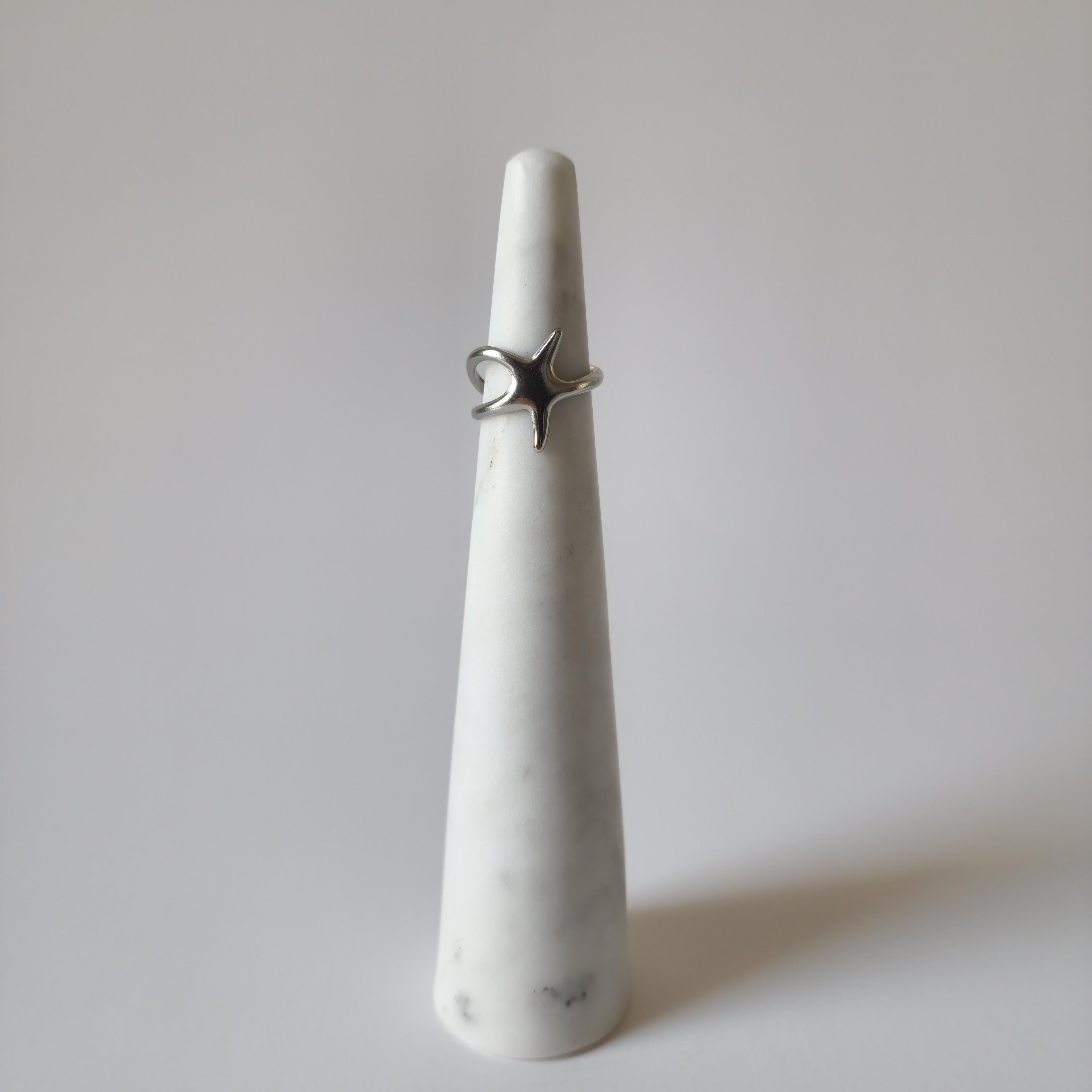 18K Gold Abstract Star Wrap Ring Adjustable Dainty Minimalist Celestial Jewelry