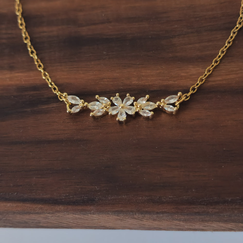 18K Gold Dainty Minimalist Flower Anklet Ankle Bracelet Womens Summer Jewelry