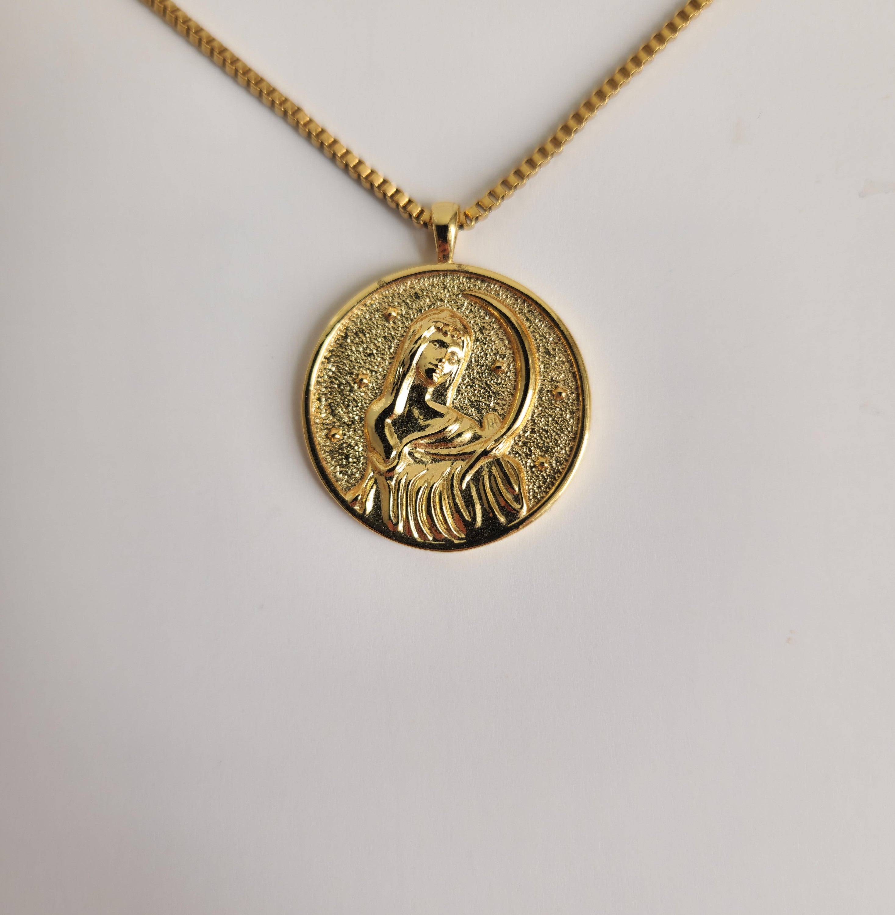 Selene Coin Gold Necklace