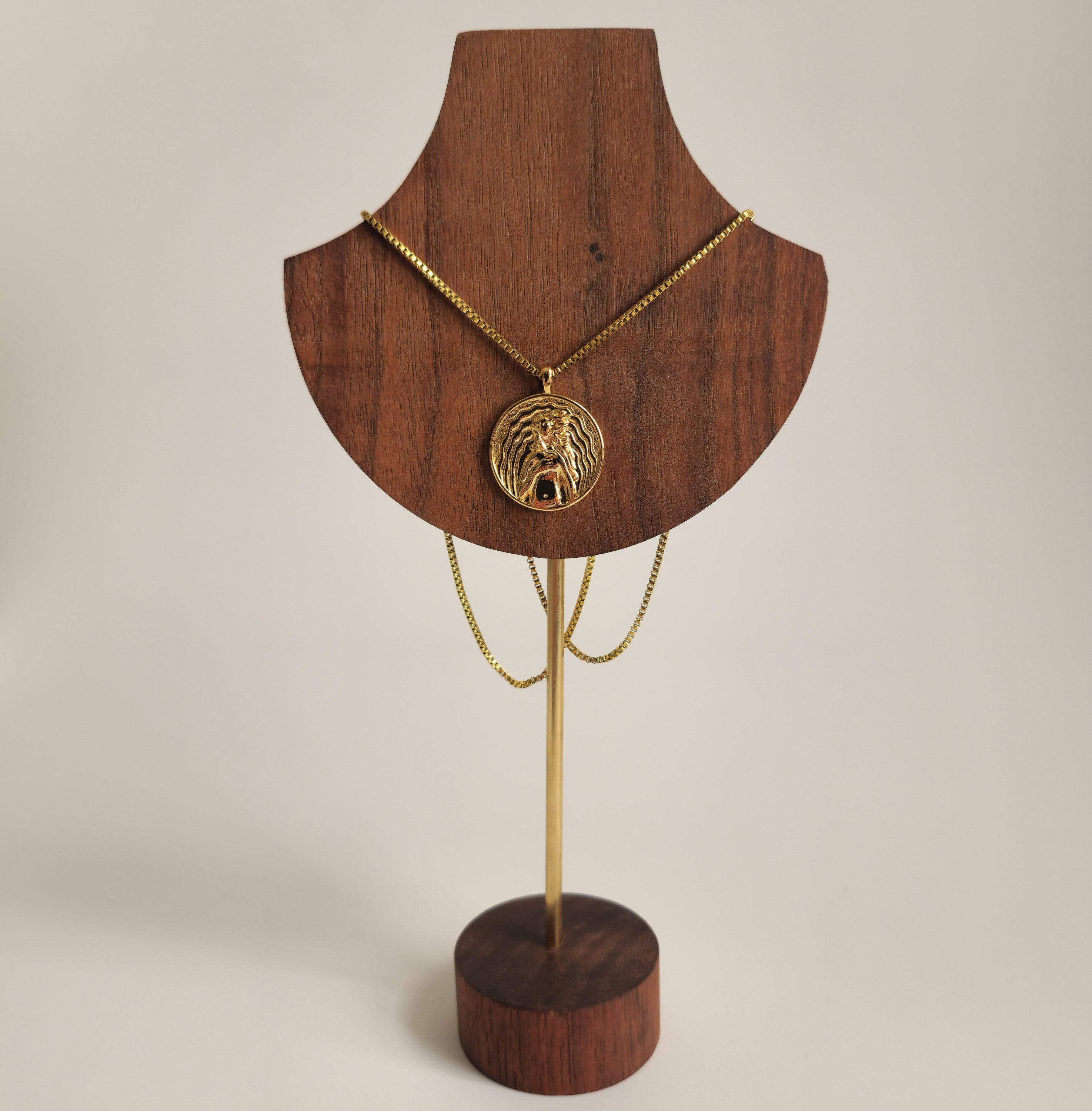 Aphrodite Coin Gold Necklace