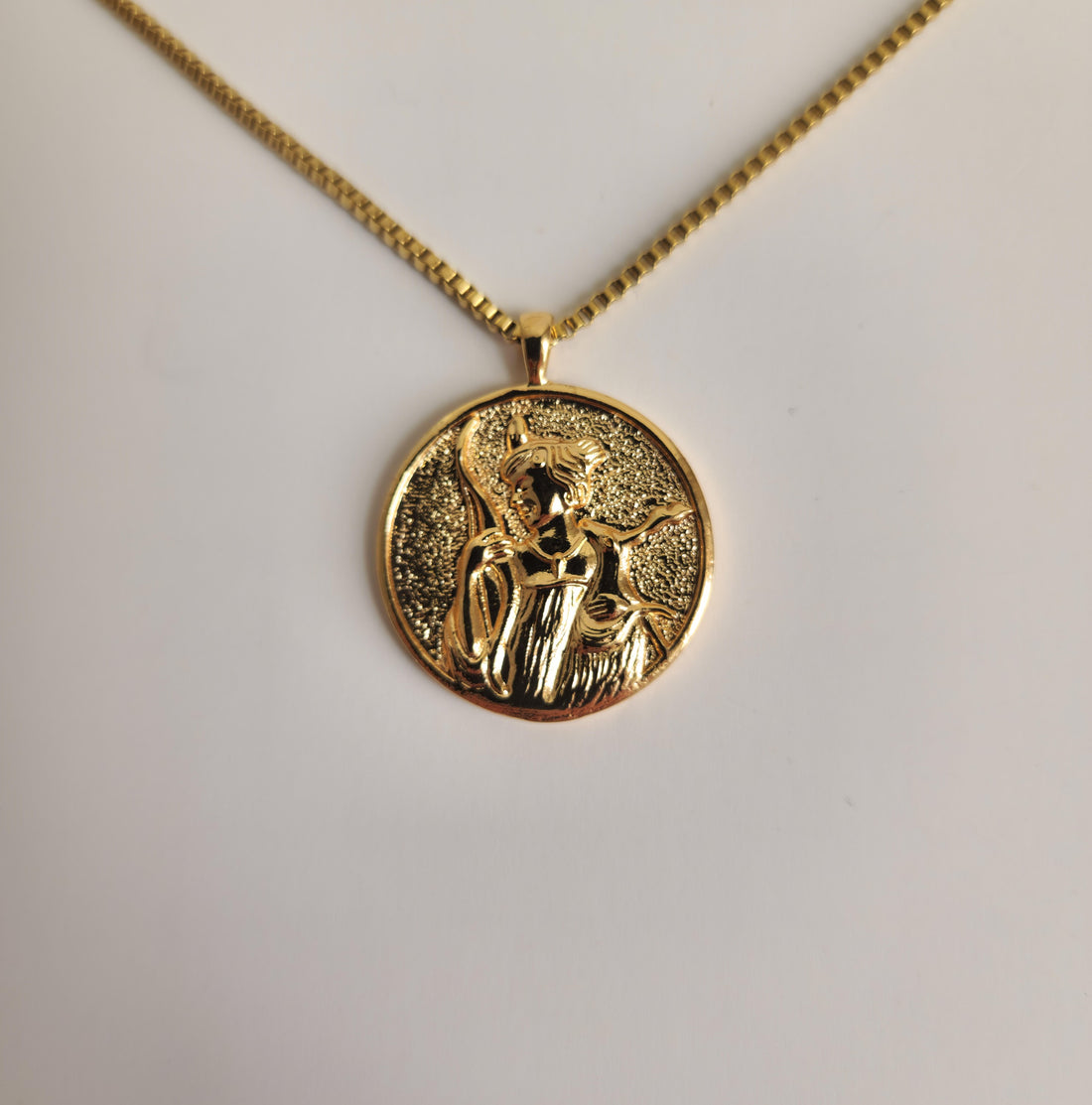 Artemis Coin Gold Necklace