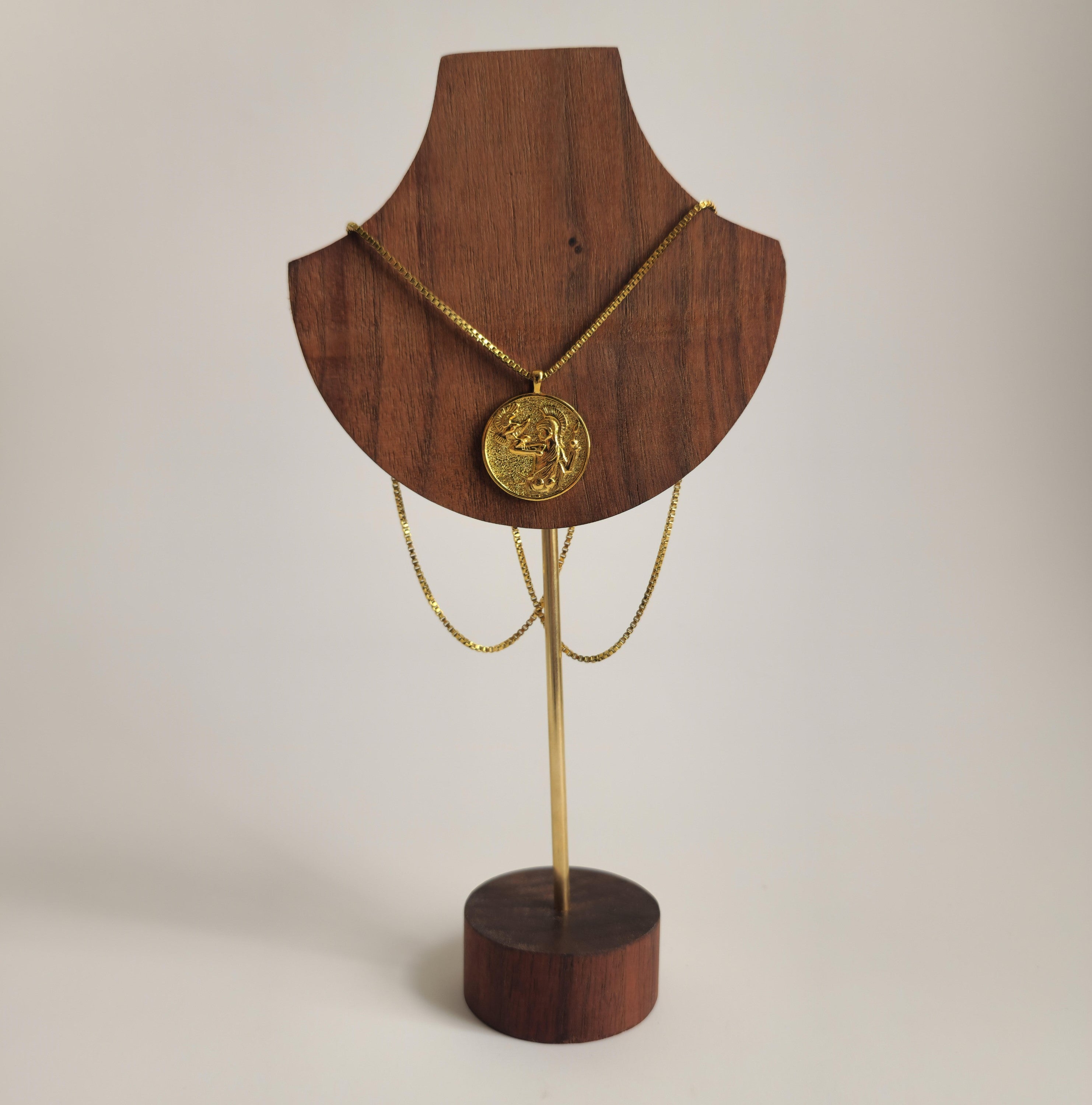 Athena Coin Gold Necklace