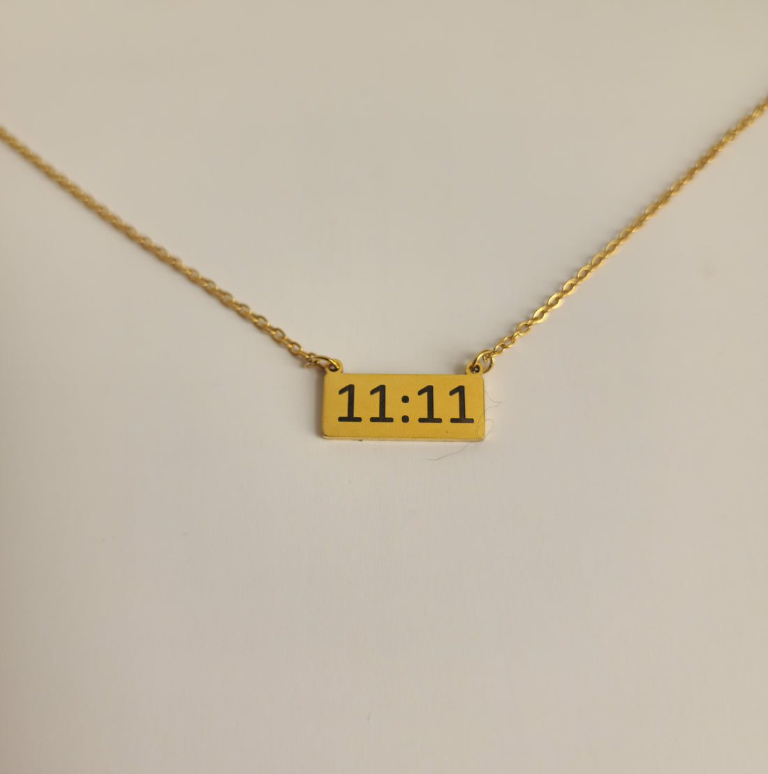Gold 11:11 Bar Necklace