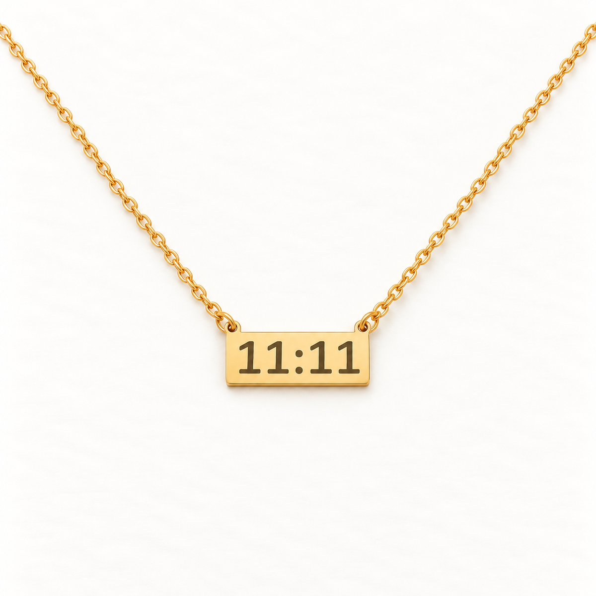 11:11 Gold Bar Necklace