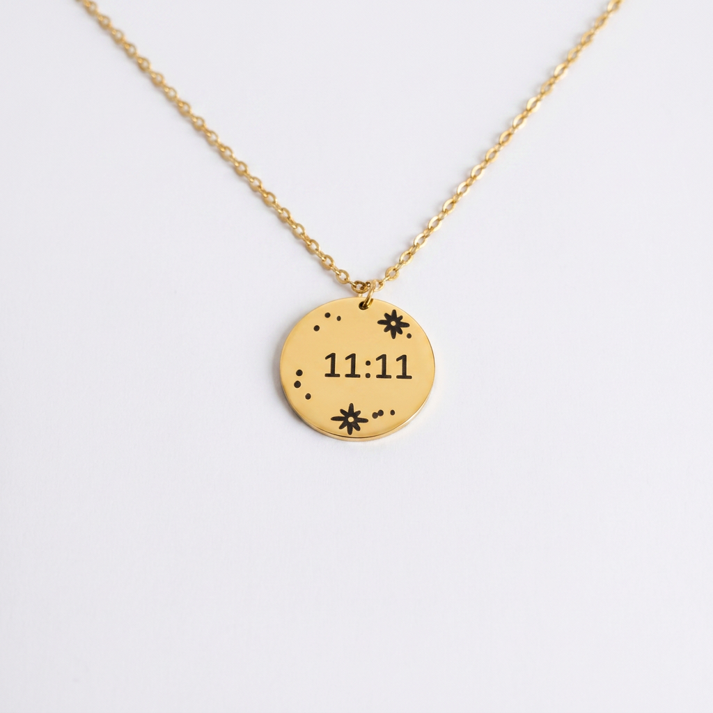 11:11 Star Coin Gold Necklace