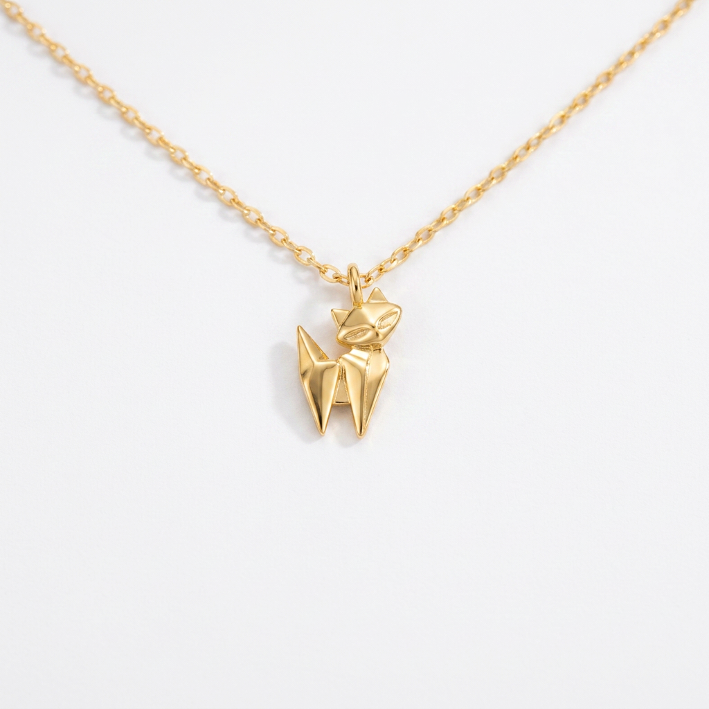 Cat Gold Necklace