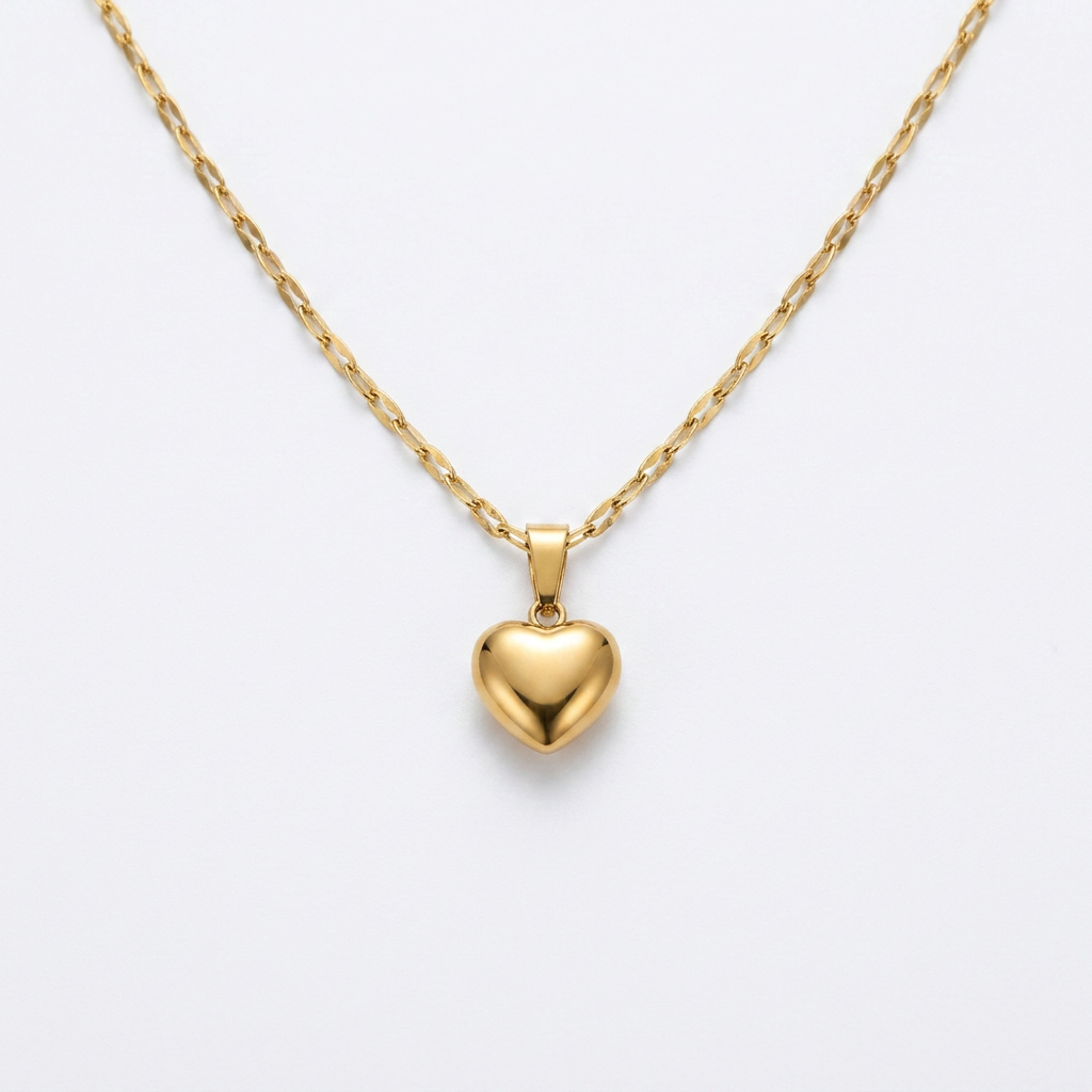 Minimal Heart Gold Necklace