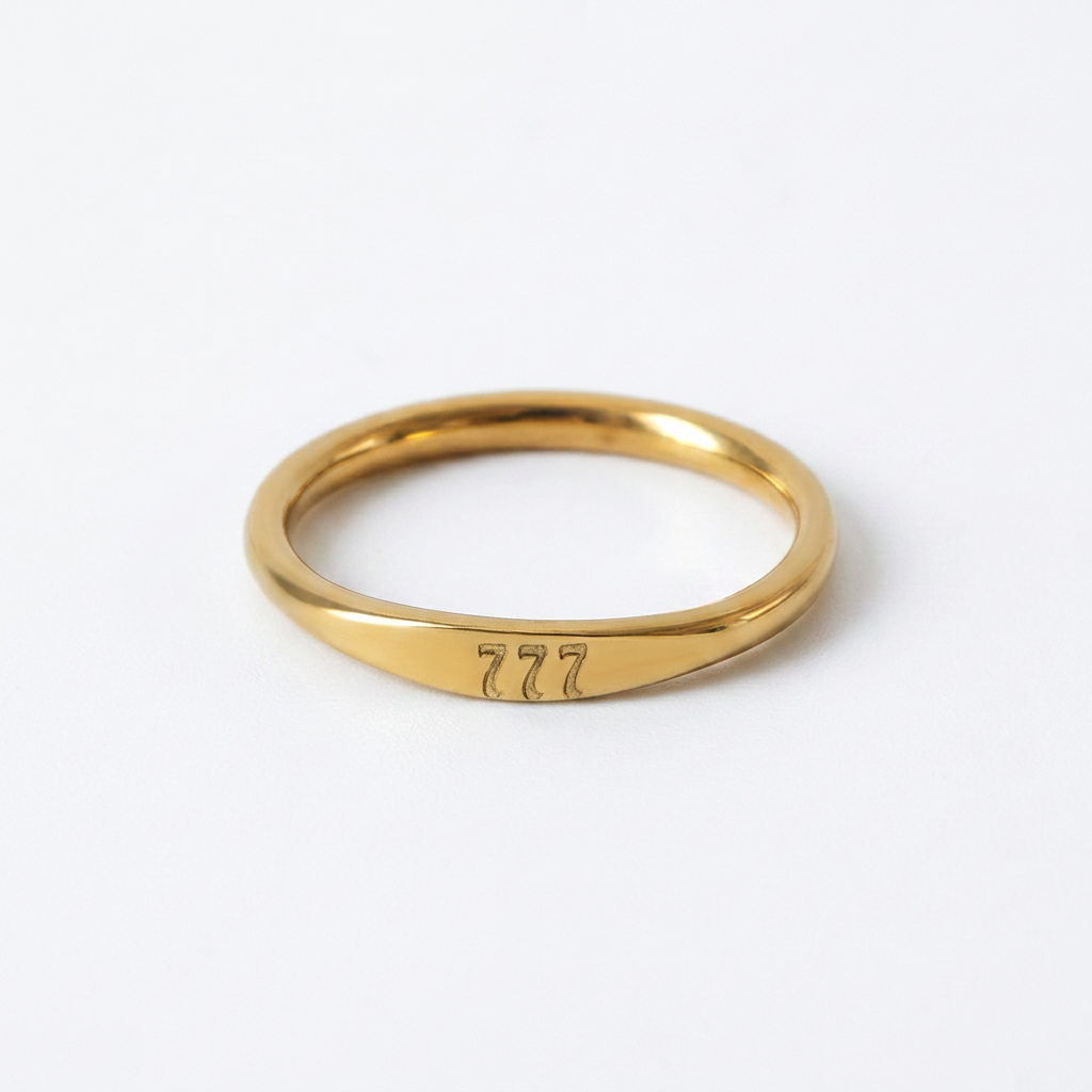 777 Gold Ring