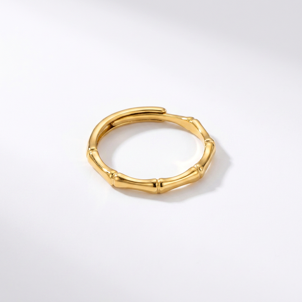 Bamboo Gold Ring