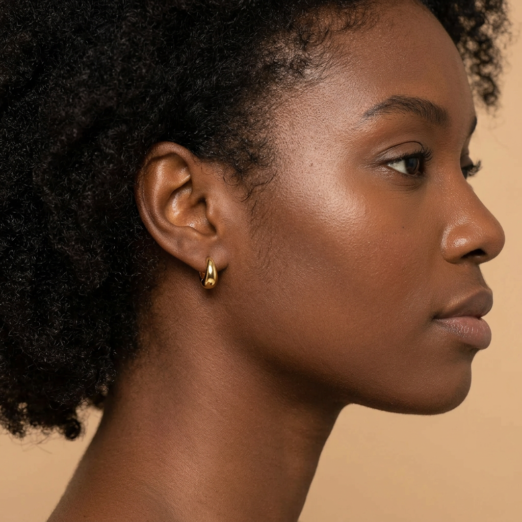 Chunky Gold Hoops
