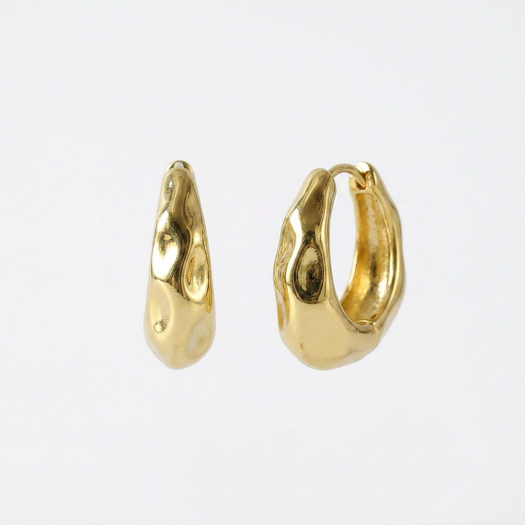 Organic Gold Hoops