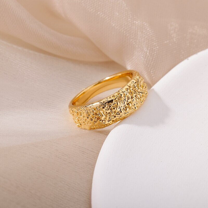 Punk Ring, 18K Gold Punk Ring, Punk Party Ring, Punk Fashion Ring for Women, Gift for Her