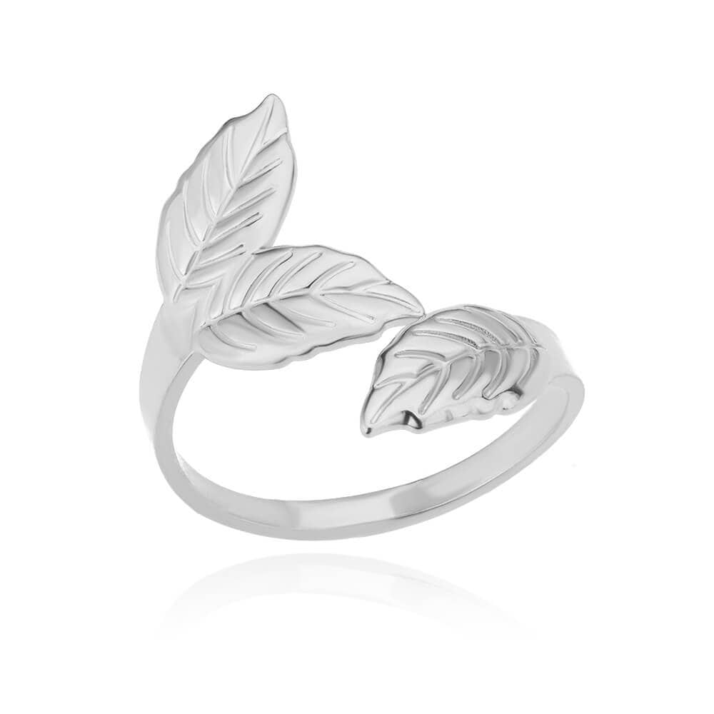 Hippie Leaf Ring, 18K Gold Leaf Ring, Gold Hippie Ring, Leaf Fashion Ring for Women, Gift for Her
