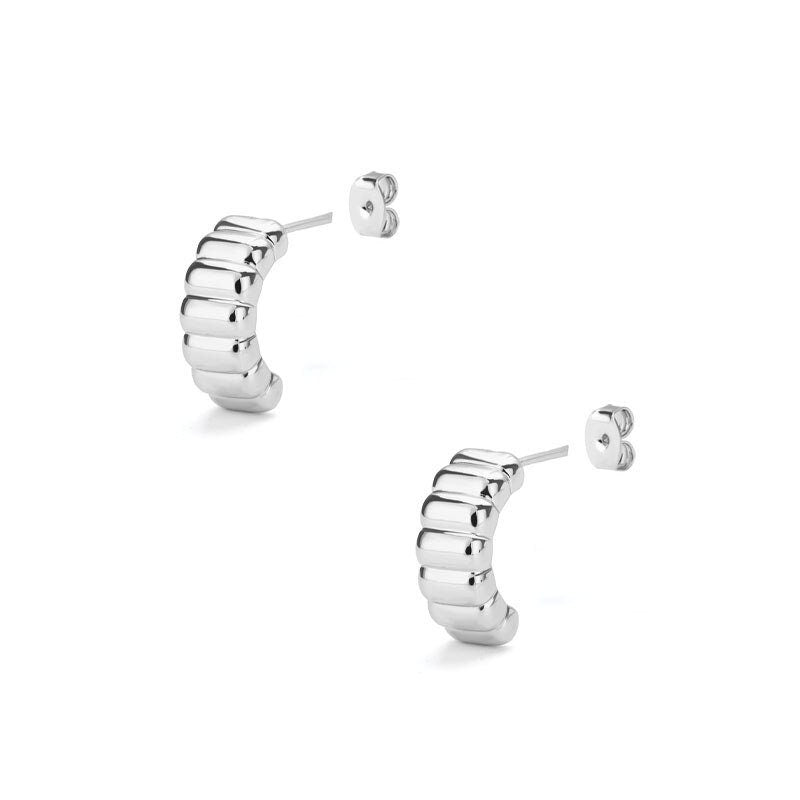 18K Gold Cuff Earrings, Punk Cuff Earrings, Punk Fashion Earrings for Women, Gift for Her