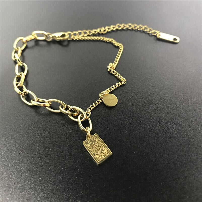 Zodiac Bracelet, 18K Gold Zodiac Bracelet, Horoscope Bracelet, Constellation Bracelet for Women, Gift for Her