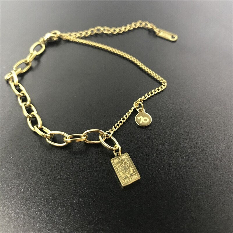 Zodiac Bracelet, 18K Gold Zodiac Bracelet, Horoscope Bracelet, Constellation Bracelet for Women, Gift for Her