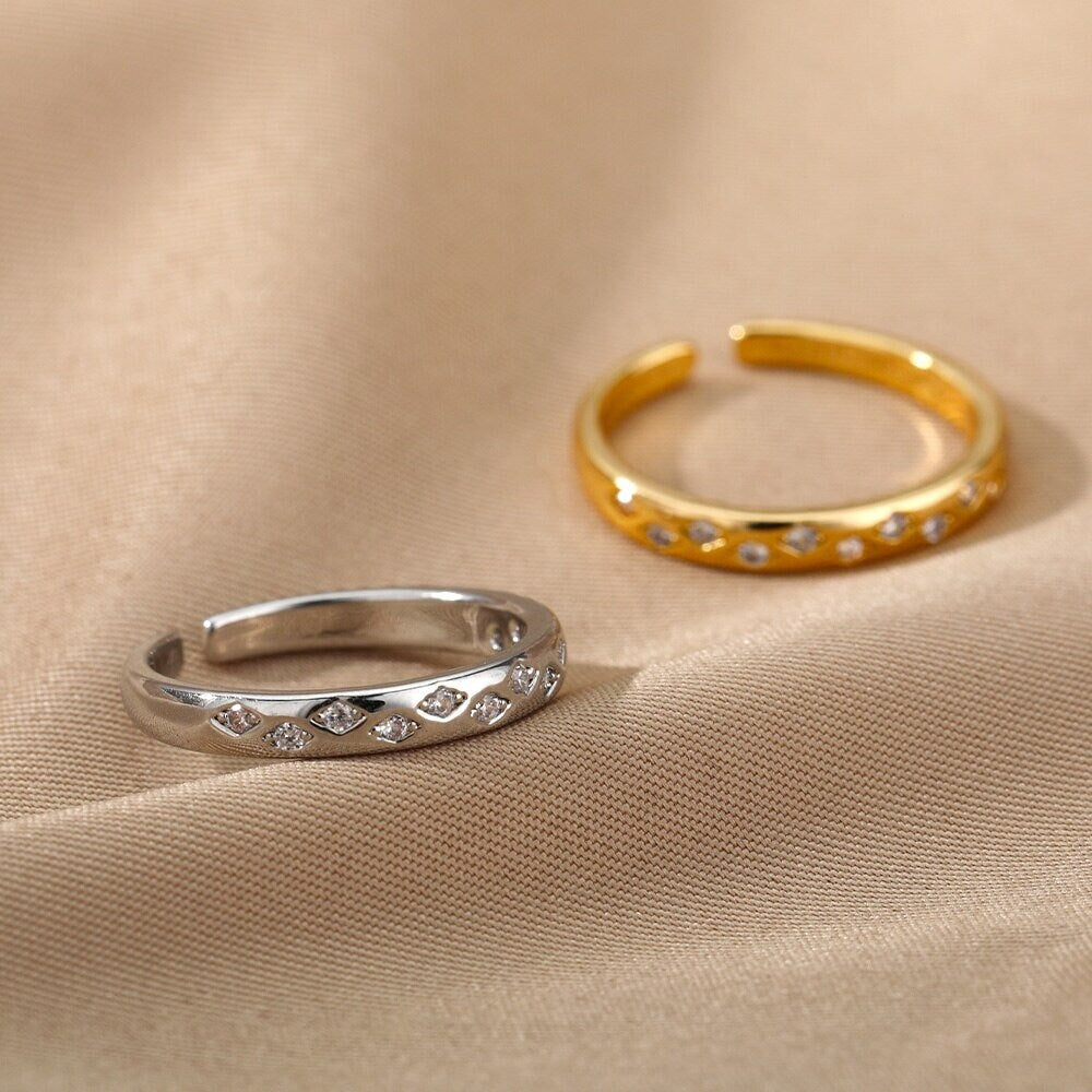 Dainty Evil Eye Ring, Gothic Evil Eye Ring, 18K Gold Evil Eye Ring, Minimalistic Ring, Evil Eye Ring, Fashion Ring for Women, Gift for Her