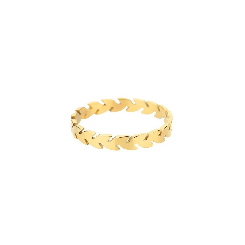 18K Gold Wreath Ring, Greek Wreath Ring, Dainty Greek Ring, Dainty Wreath Ring, Greek Fashion Ring for Women, Gift for Her