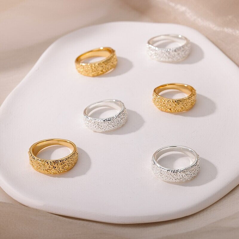 Punk Ring, 18K Gold Punk Ring, Punk Party Ring, Punk Fashion Ring for Women, Gift for Her