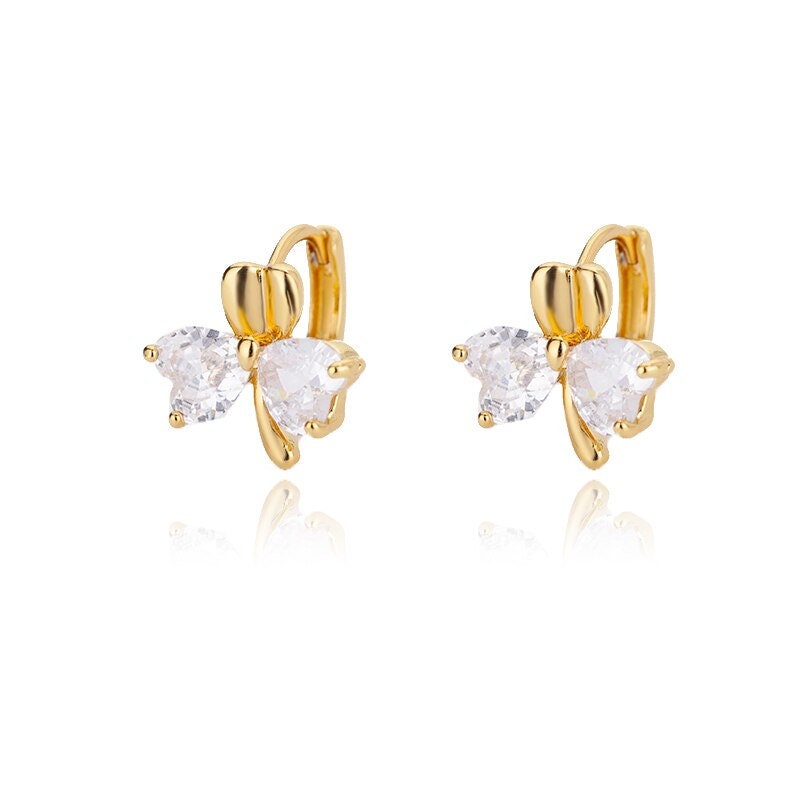 Butterfly Earrings for Women, 18K Gold Butterfly Earrings, Butterfly Drop Earrings for Women, Gift for Her