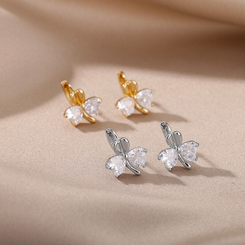 Butterfly Earrings for Women, 18K Gold Butterfly Earrings, Butterfly Drop Earrings for Women, Gift for Her