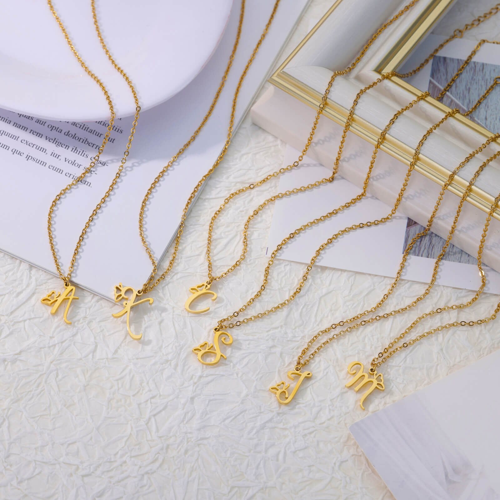 Custom Butterfly Wings Pendant, 18K Gold Layered Personalized Necklace, Dainty Minimalist Jewelry, Delicate Handmade for Women, Gift for Her