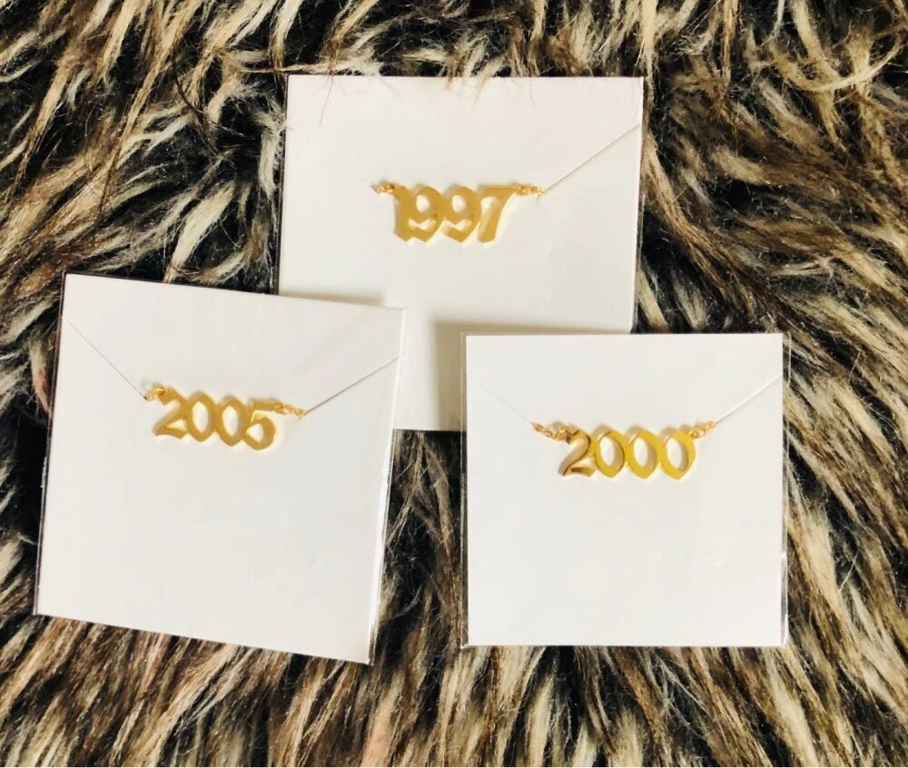 Custom Birth Year Date , 18K Gold Layered Personalized Anklet, Dainty Minimalist Jewelry, Delicate Handmade for Women, Gift for Her