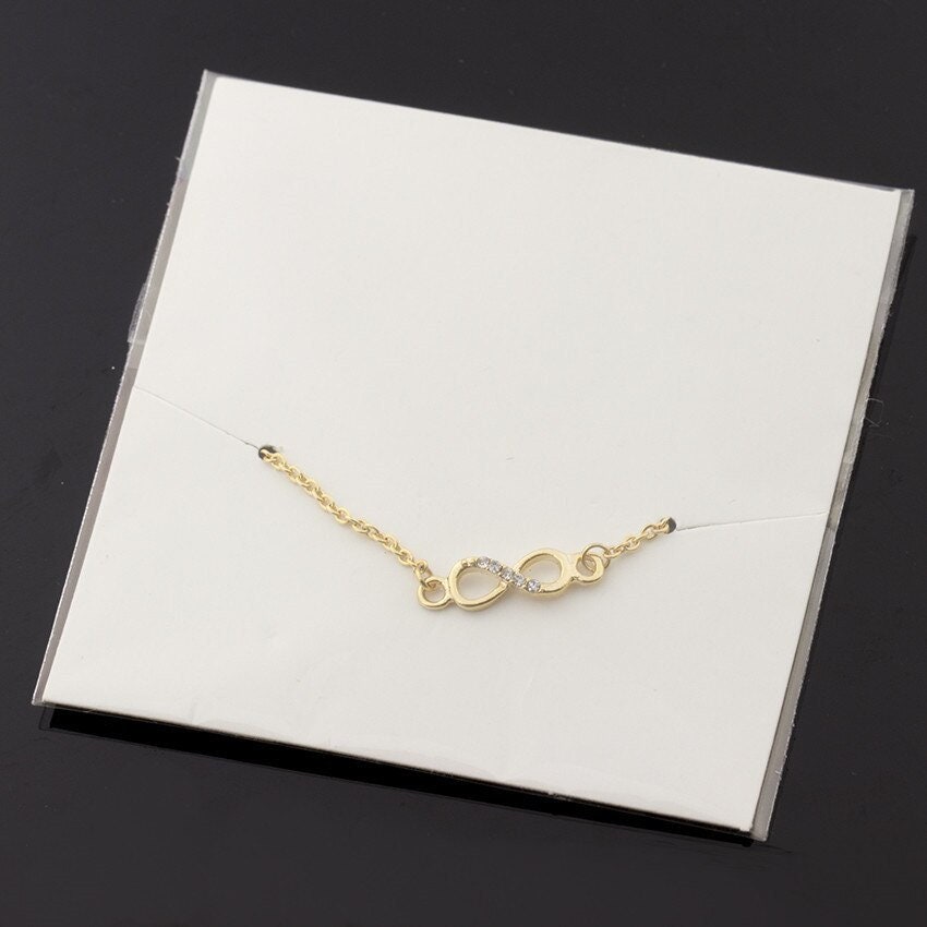 Punk Charm Infinity Forever , 18K Gold Layered Gothic Bracelet, Dainty Minimalist Jewelry, Delicate Handmade for Women, Gift for Her