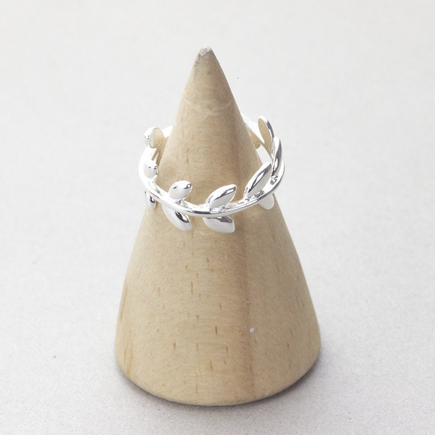 Boho Leaf Hippie, 18K Gold Yogi Stackable Ring, Dainty Minimalist Jewelry, Delicate Handmade for Women, Gift for Her
