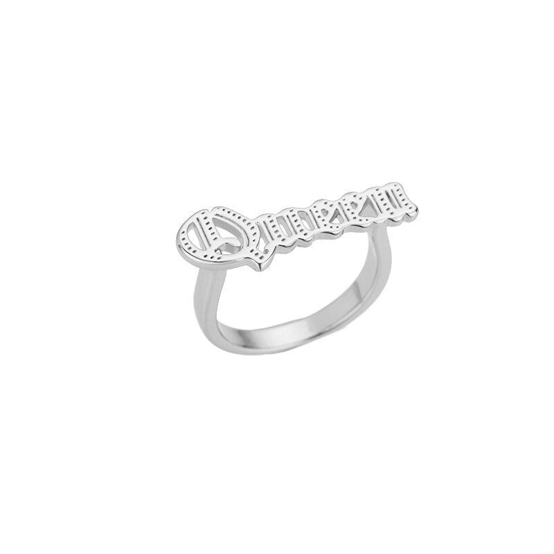 18K Gold Queen Ring, Punk Queen Ring, Punk Fashion Ring for Women, Gift for Her