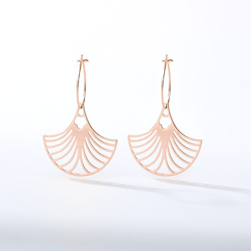 Boho Flower Hoops, 18K Gold Everyday Earrings, Dainty Minimalist Jewelry, Delicate Handmade Simple Accessories for Women, Gift for Her