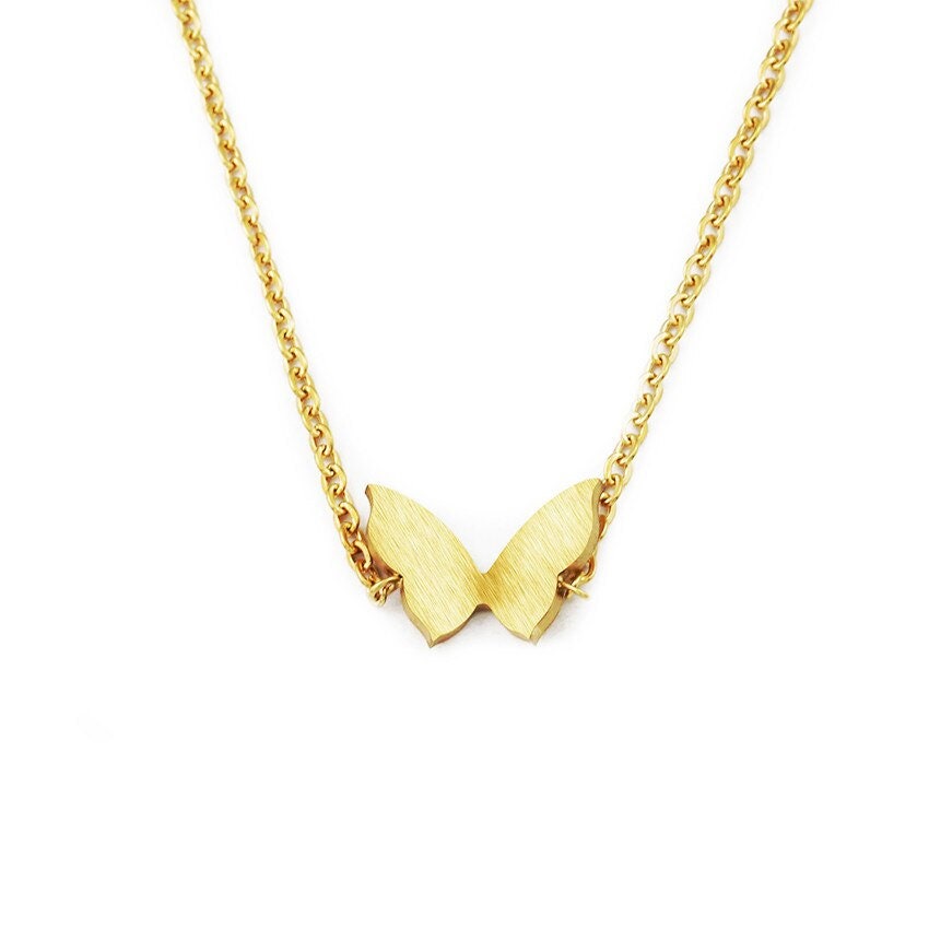 Boho Hippie Charm Cute Butterfly , 18K Gold Layered Yogi Bracelet, Dainty Minimalist Jewelry, Delicate Handmade for Women, Gift for Her