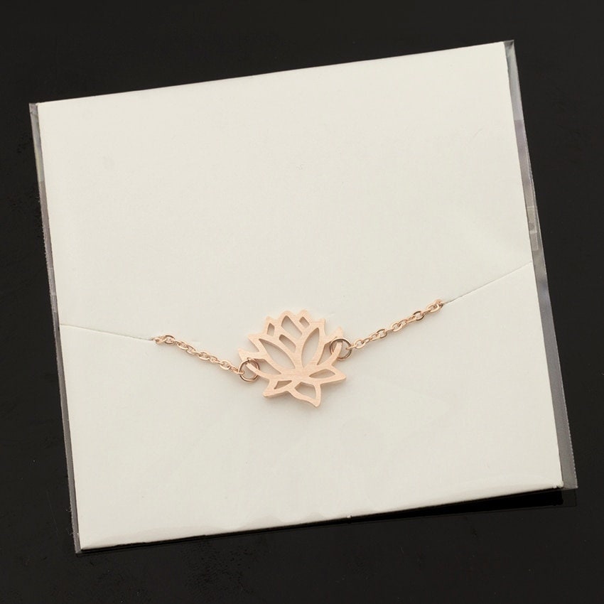 Boho Lotus Flower Buddhism, 18K Gold Layered Yogi Bracelet, Dainty Minimalist Jewelry, Delicate Handmade for Women, Gift for Her