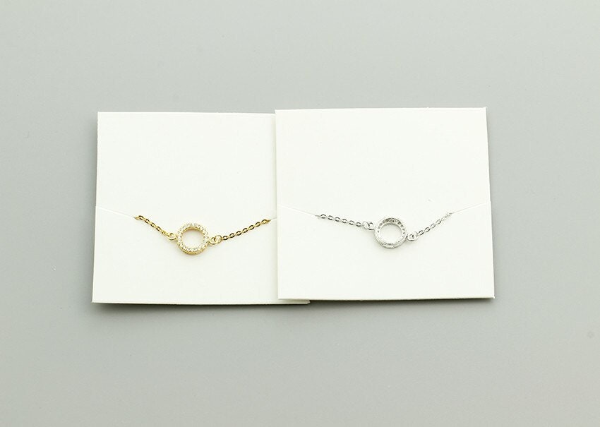 Boho Charm Crystal Round Circle , 18K Gold Layered Yogi Bracelet, Dainty Minimalist Jewelry, Delicate Handmade for Women, Gift for Her