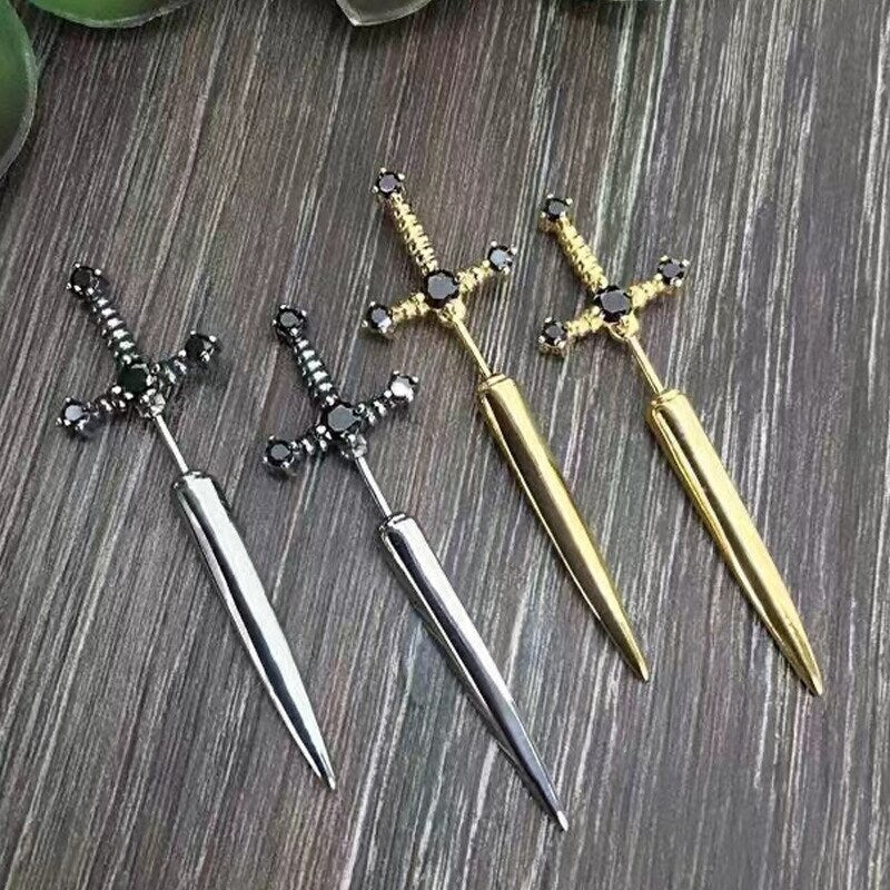 Gothic Sword Earrings, Punk Sword Earrings, Goth Dagger Earrings, Gothic Earrings for Women, Gift for Her