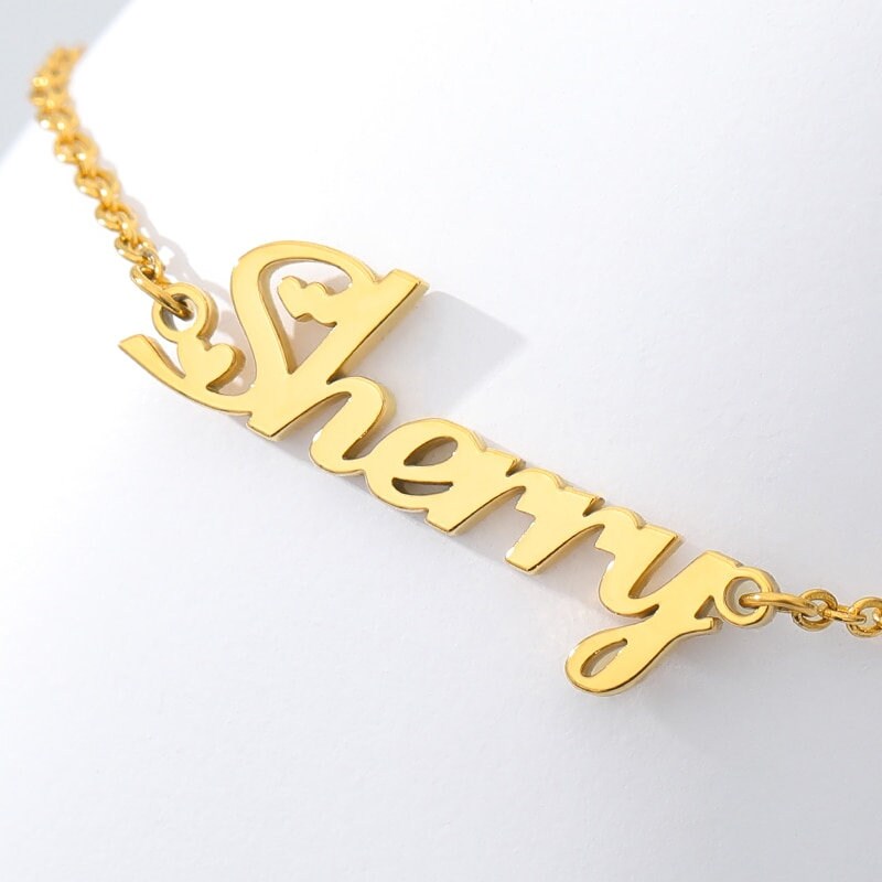 Personalized Name Bracelet, Customized Name Bracelet, 18K Gold Name Bracelet, Personalized Gift, Customized Gift, Gift for Her