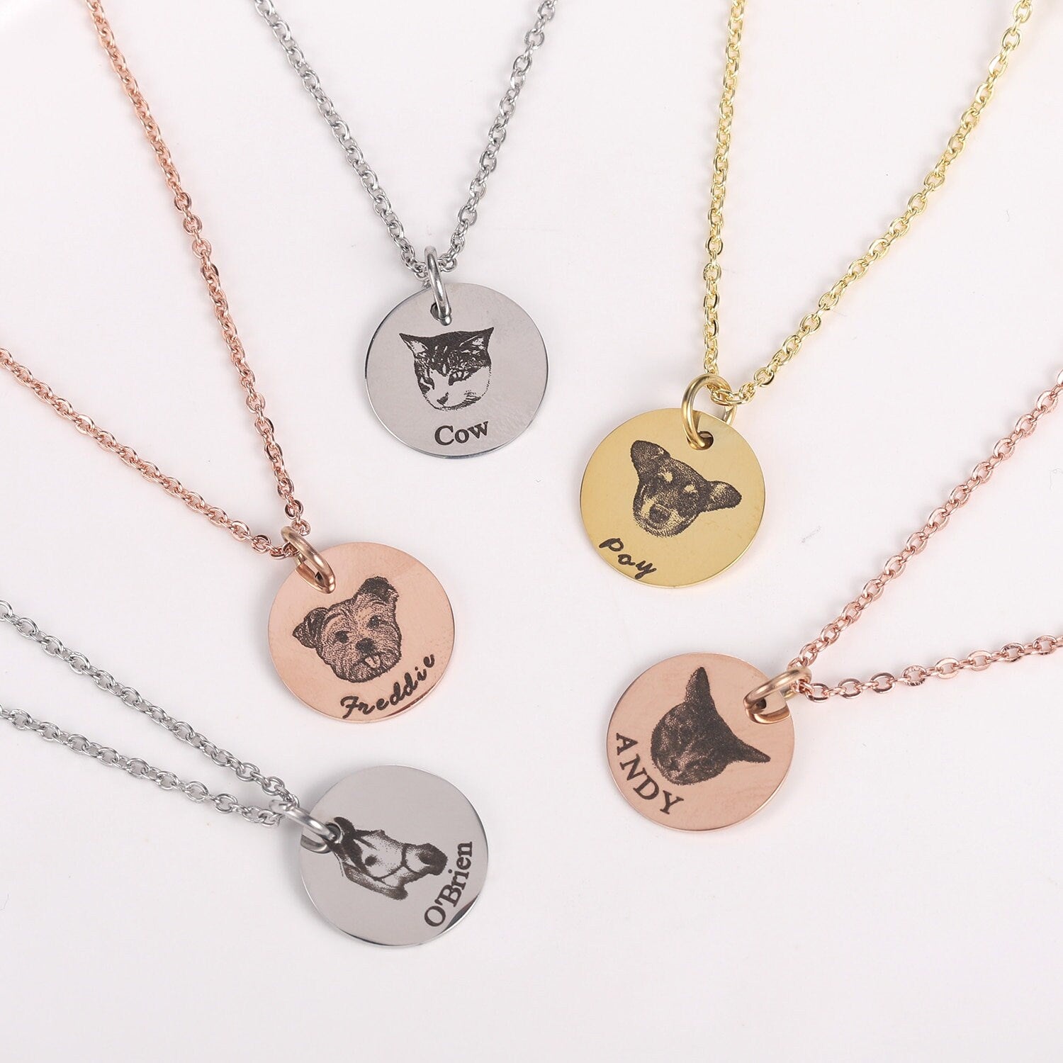 Personalized Pet Necklace, Custom Pet Necklace, Engraved Pet Necklace, Customized Gift, Personalized Gift, Gift for Her, Gift for Him