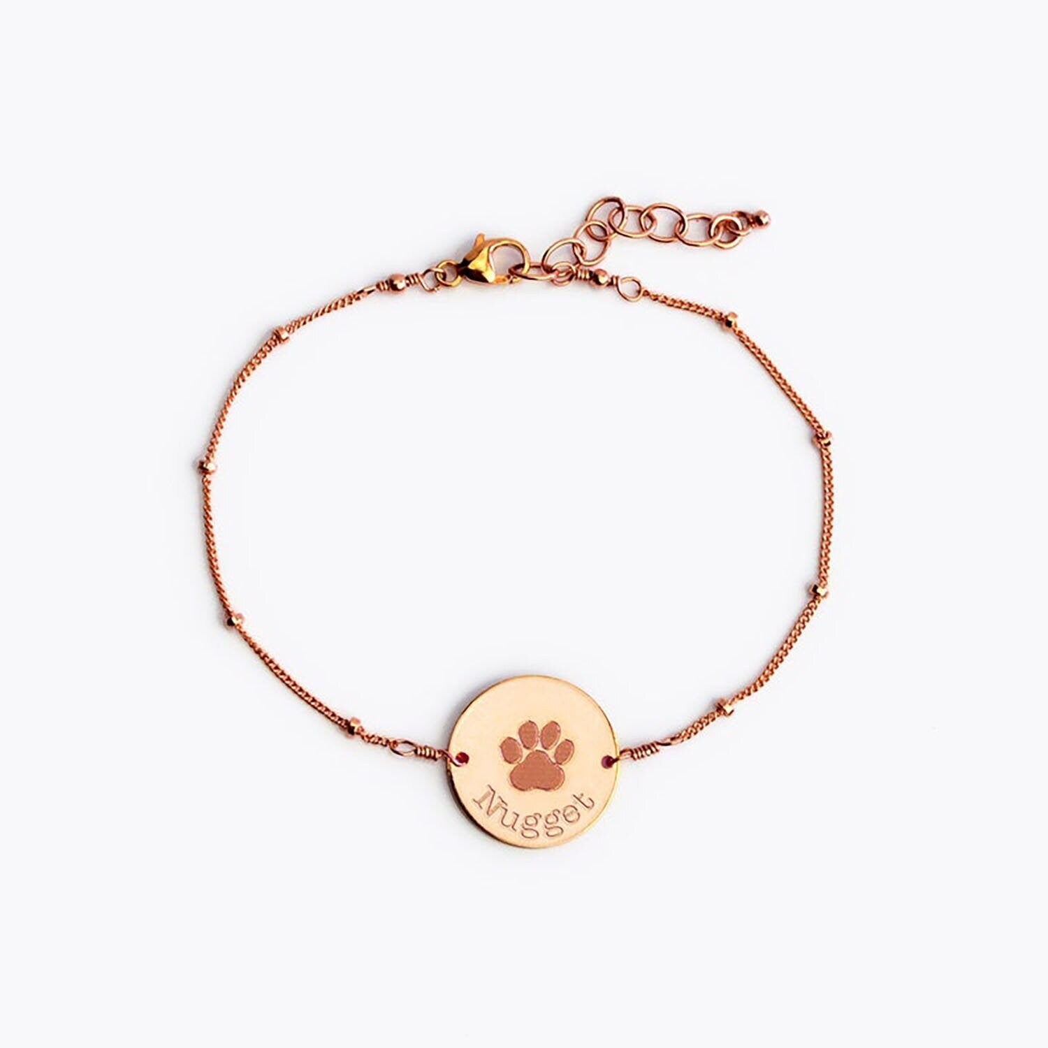 Personalized Pet Bracelet, Custom Pet Bracelet, 18K Gold Pet Bracelet, Customized Gift, Personalized Gift, Gift for Her, Gift for Him