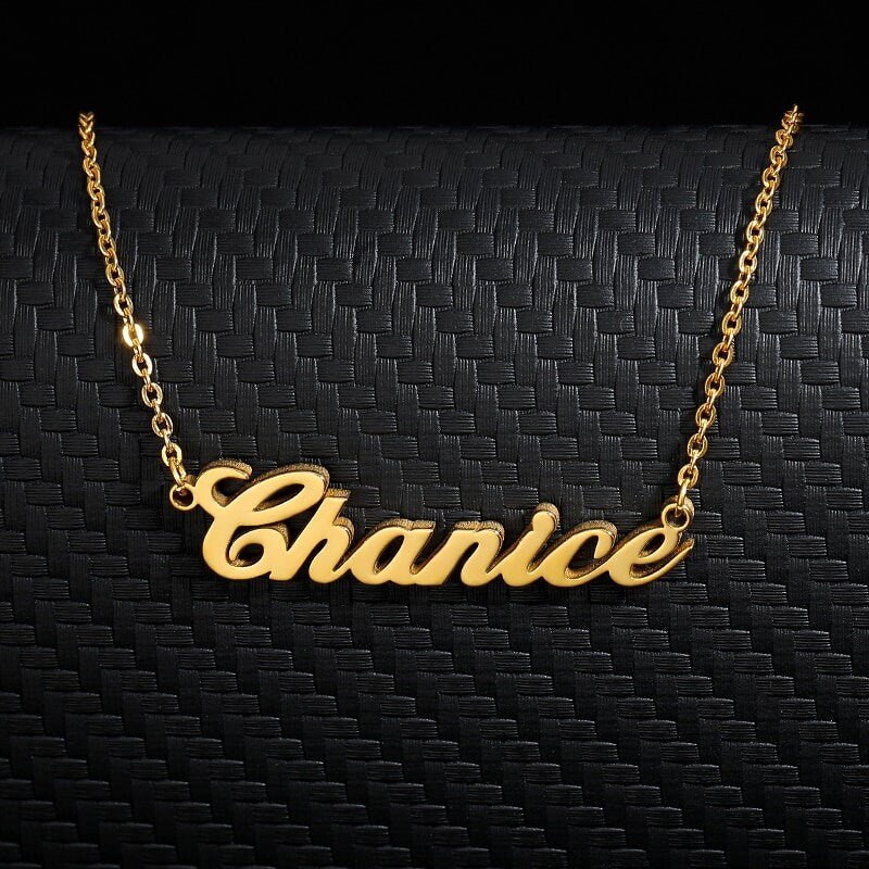 Personalized Baby Necklace, Customized Baby Name Necklace, 18K Gold Baby Necklace, Personalized Gift, Customized Gift, Gift for Her