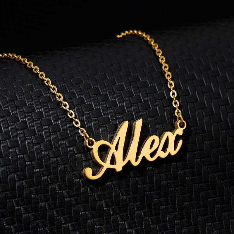 Personalized Baby Necklace, Customized Baby Name Necklace, 18K Gold Baby Necklace, Personalized Gift, Customized Gift, Gift for Her