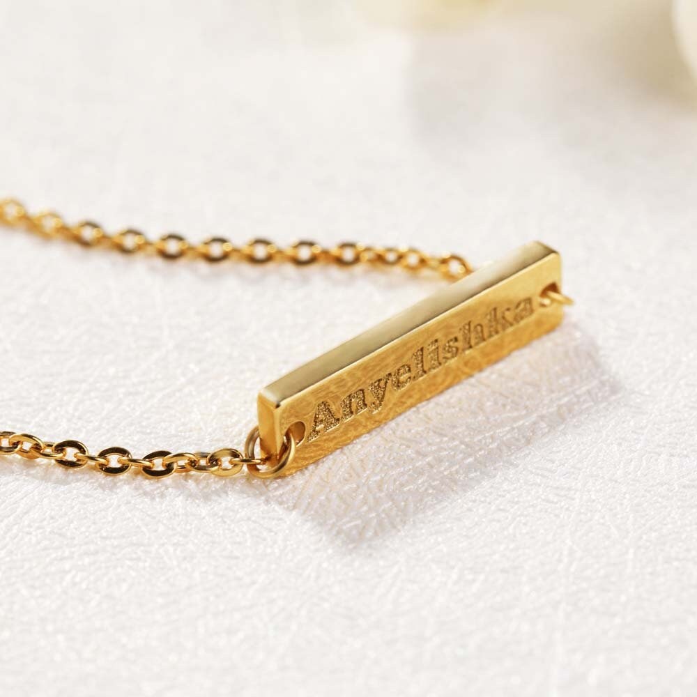 Personalized Baby Bracelet, Customized Baby Bracelet, 18K Gold Engraved Bracelet, Personalized Gift, Customized Gift, Gift for Her