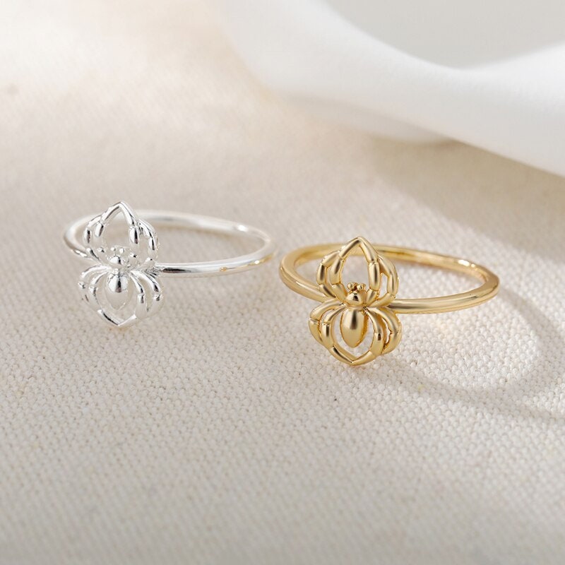 Punk Spider Ring, 18K Gold Spider Ring, Punk Spider Fashion Ring for Women, Gift for Her