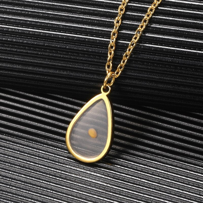 Mustard Seed Necklace, Mustard Seed Charm, 18K Gold Mustard Seed Necklace, Christian Faith Fashion Necklace for Women, Gift for Her