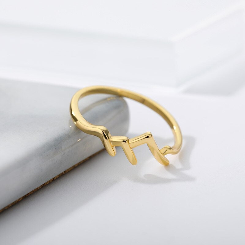 Dainty Mountain Ring, Snow Mountain Ring, 18K Gold Mountain Ring, Snow Mountain Fashion Ring for Women, Gift for Her
