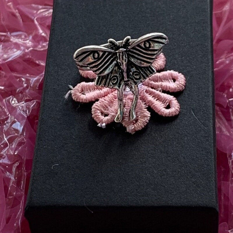 Gothic Moth Ring, Gothic Butterfly Ring, Punk Butterfly Ring, Punk Moth Ring, Moth Fashion Ring for Women, Gift for Her