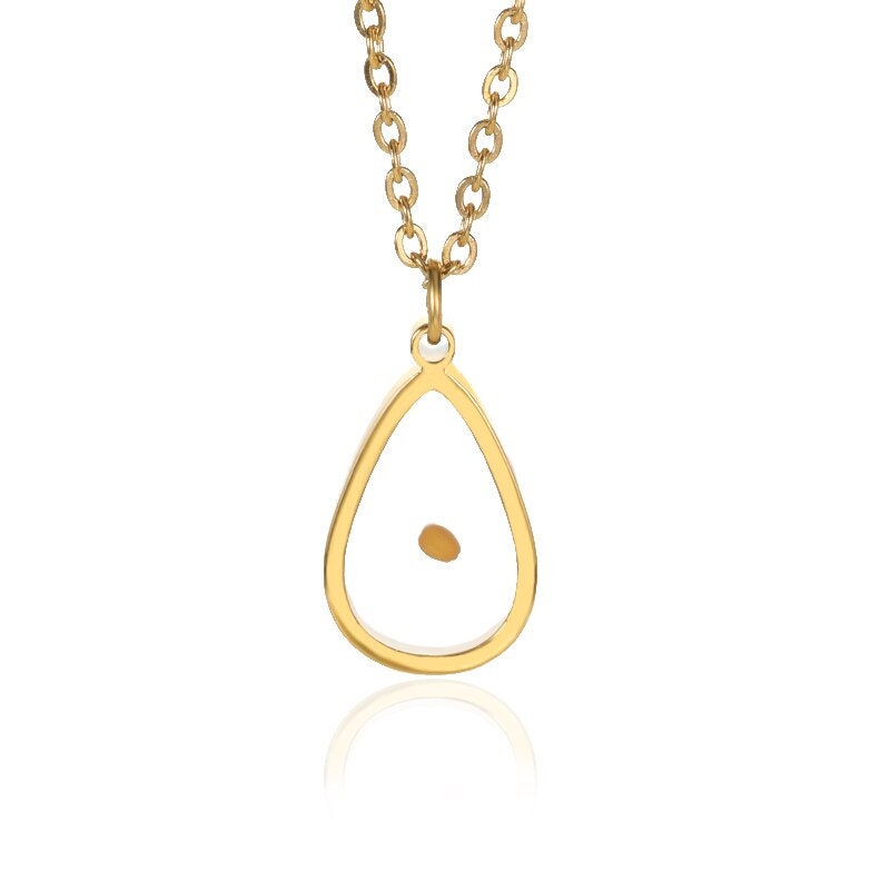 Mustard Seed Necklace, Mustard Seed Charm, 18K Gold Mustard Seed Necklace, Christian Faith Fashion Necklace for Women, Gift for Her