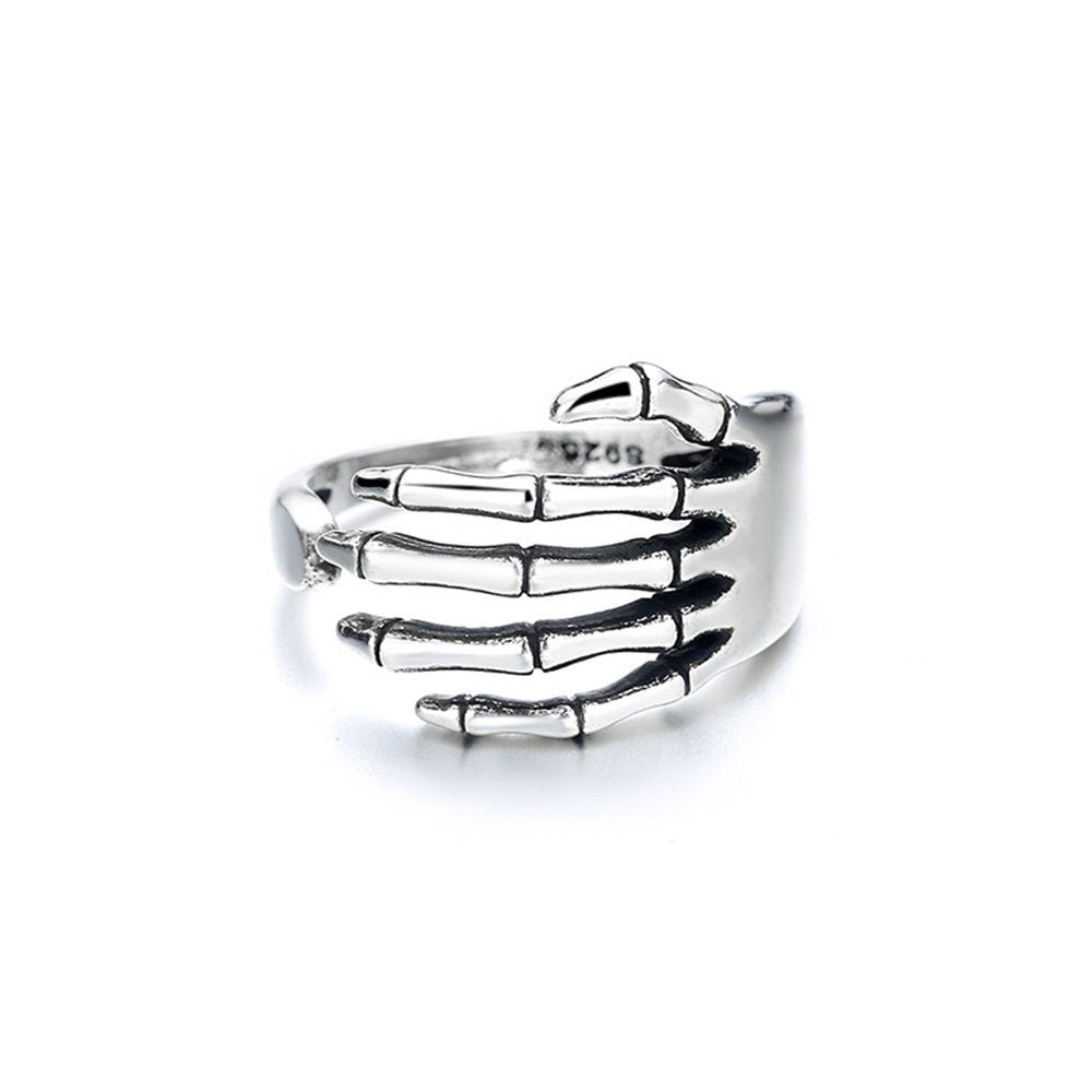Gothic Skeleton Ring, Gothic Bones Ring, Punk Skeleton Hands Ring, Punk Bones Ring, Punk Fashion Ring for Women, Gift for Her