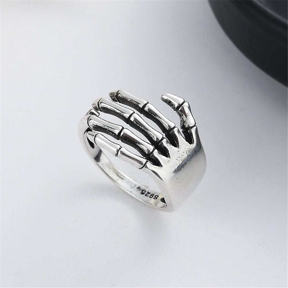 Gothic Skeleton Ring, Gothic Bones Ring, Punk Skeleton Hands Ring, Punk Bones Ring, Punk Fashion Ring for Women, Gift for Her